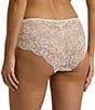 Color:Ivory - Image 2 - Stretch Lace Moderate Coverage Cheeky Hipster Panty