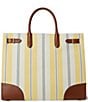 Lauren Ralph Lauren Striped Canvas Extra-Large Devyn Tote Bag - Image 2