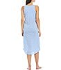 Color:Blue Stripe - Image 2 - Striped Print Jersey Knit Maxi Nightgown