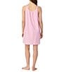 Lauren Ralph Lauren Striped Print Scoop Neck Double Strap Knit Cotton Nightgown - Image 2