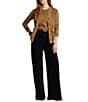 Lauren Ralph Lauren Suede V-Neck Long Sleeve Button Front Cardigan - Image 3