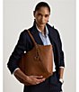 Lauren Ralph Lauren Tasha Nappa Leather Large Tote Bag - Image 6