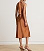 Lauren Ralph Lauren Tie Back Charmeuse Halter Neck Dress - Image 2