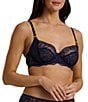 Lauren Ralph Lauren Unlined Full-Coverage Lace Bra, Color:Navy - Image 3