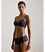 Lauren Ralph Lauren Unlined Full-Coverage Lace Bra, Color:Navy - Image 6