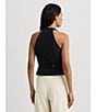 Color:Black - Image 6 - V-Neck Sleeveless Pocketed Racerback Vest