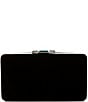 Lauren Ralph Lauren Velvet Small Franki Clutch, Color:Black - Image 1