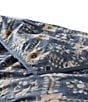 Color:Indigo Blue - Image 4 - Walker Geometric Motif Cotton Comforter Set