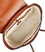 Lauren Ralph Lauren Tanner Washed Denim Contrast Trim Large Satchel Bag, Color:Blue - Image 3