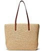 Lauren Ralph Lauren Whitney Medium Straw Tote Bag - Image 2