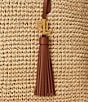 Lauren Ralph Lauren Whitney Medium Straw Tote Bag - Image 5