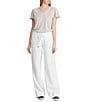 Lauren Ralph Lauren Wide Leg Linen Pants | Dillard's