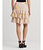 Color:Cream Multi - Image 5 - Wirjadi Floral Tired Above The Knee A-Line Skirt