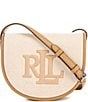 Lauren Ralph Lauren Witley Medium Canvas Crossbody Bag, Color:Natural Buff - Image 1