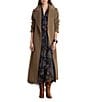 Lauren Ralph Lauren Wool Blend Notch Collar Belted Maxi Wrap Coat - Image 1