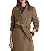 Lauren Ralph Lauren Wool Blend Notch Collar Belted Maxi Wrap Coat - Image 3