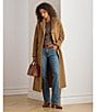 Lauren Ralph Lauren Wool Blend Notch Collar Max Single Button Fit & Flare Coat, Color:New Vicuna - Image 6
