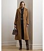 Lauren Ralph Lauren Wool Blend Notch Collar Max Single Button Fit & Flare Coat, Color:New Vicuna - Image 7