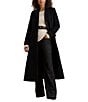 Lauren Ralph Lauren Wool Blend Notch Collar Max Single Button Fit & Flare Coat, Color:Black - Image 1