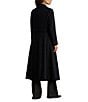 Lauren Ralph Lauren Wool Blend Notch Collar Max Single Button Fit & Flare Coat, Color:Black - Image 2