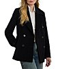 Lauren Ralph Lauren Wool Blend Notch Lapel Button Front Double Breasted Coat - Image 5