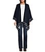 Lauren Ralph Lauren Wool Border Ruana - Image 3