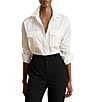 Lauren Ralph Lauren Woven Point Collar Long Sleeve Shirt - Image 1