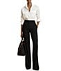 Lauren Ralph Lauren Woven Point Collar Long Sleeve Shirt - Image 3