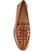 Color:Deep Saddle Tan/Antique Natural - Image 5 - Wynnie II Woven Leather & Raffia Loafers