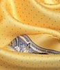 Color:Yellow - Image 3 - Yellow Dot Silk Square Scarf
