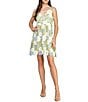 Layered With Love Gabriella 3D Floral Lace V Neck Sleeveless A-Line Mini Dress, Color:Garden Party - Image 4