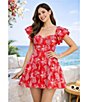 Layered With Love Giovana Embroidered Flutter Sleeve Mini Dress - Image 5