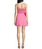 Layered With Love Poplin Square Neck Sleeveless Rosette A-Line Mini Dress, Color:Pink Carnation - Image 2