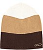 Color:Cocoa - Image 1 - Colorblock Slouch Beanie