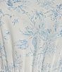 Color:Porcelain Floral - Image 3 - Floral Print Long Sleeve Open Back Mini Dress