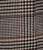Le' AL.X Wool Blend Knit Glen Plaid Sweetheart Neck Tank Strap Bustier Mini Coordinating Dress, Color:Glen Plaid - Image 3