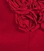 Le' AL.X 3D Rosette Maxi Pencil Skirt - Image 6