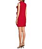 Le' AL.X 3D Rosette Round Neck Sleeveless Mini Shift Dress - Image 4