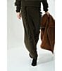 Le' AL.X Alpaca Wool Blend Knit Fringed High Rise Pencil Sweater Coordinating Maxi Skirt, Color:Hunter Green - Image 9