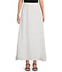 Color:White - Image 1 - Coordinating Linen A Line Maxi Skirt
