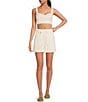 Color:Off White - Image 3 - Coordinating Sleeveless Sweetheart Neckline Smocked Bra Top