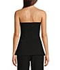 Color:Black - Image 2 - Coordinating Strapless Pocketed Suit Top