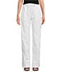 Color:Ivory - Image 1 - High Rise Tie Front Cargo Chino Pant