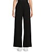 Le' AL.X Knit High Rise Trouser Lounge Coordinating Pants, Color:Black - Image 1