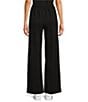 Le' AL.X Knit High Rise Trouser Lounge Coordinating Pants, Color:Black - Image 2