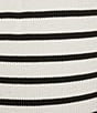 Le' AL.X Knit Striped Draw String Coordinating Shorts - Image 4