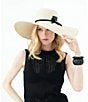 Le' AL.X Leather Sculpted Thin Bangle, Color:Black - Image 5