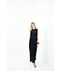Le' AL.X Mesh Knit Crewneck Sleeveless Coordinating Tank, Color:Black - Image 6