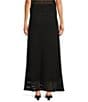 Le' AL.X Mesh Knit Mid Rise Coordinating Maxi Skirt, Color:Black - Image 2