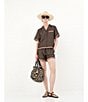 Le' AL.X Natural Paper Raffia Tiered Tassel Tote Bag, Color:Natural/Black - Image 5
